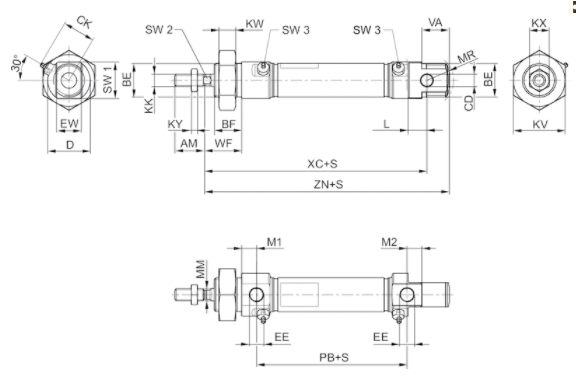 AVENTICS安沃驰R412020456微型气缸常见故障