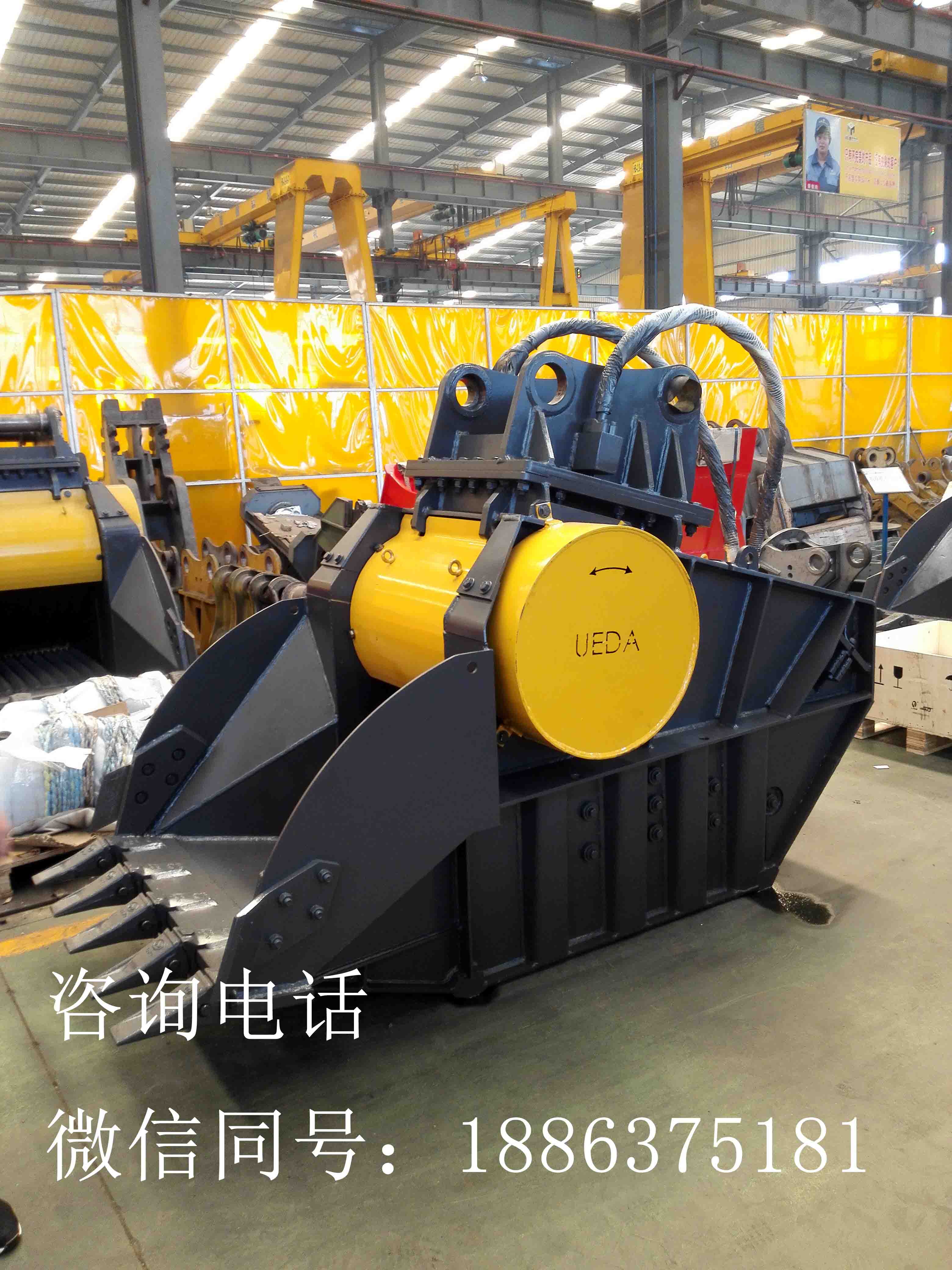 岩石破碎斗液压破碎-济宁铭德机械厂家直销