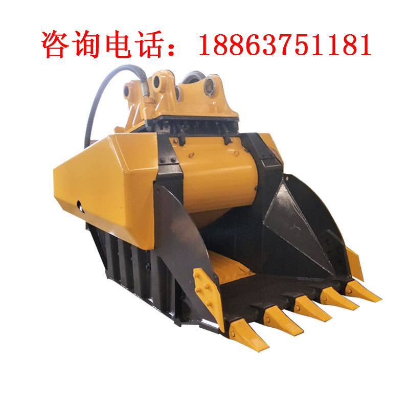 岩石破碎斗液压破碎-济宁铭德机械厂家直销