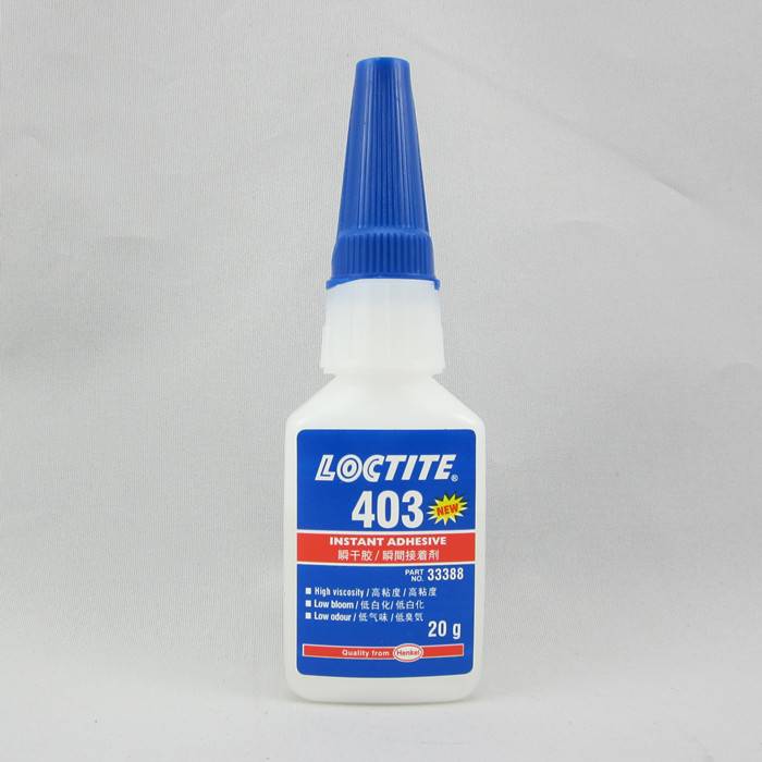 汉高Loctite乐泰403瞬干胶水低白化低气味/金属塑料玻璃胶水