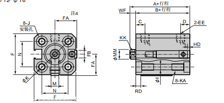 喜开理CKD气缸SSD2-DL-12-5-T0H-R详解