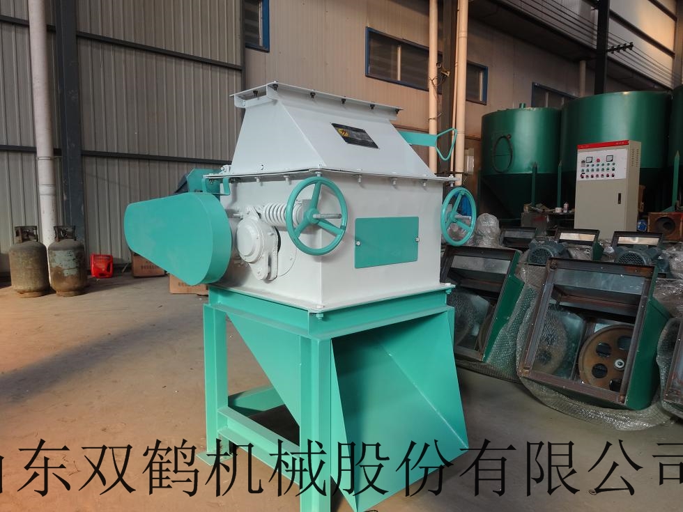 山东双鹤 对辊饲料破碎 小型颗粒破碎机
