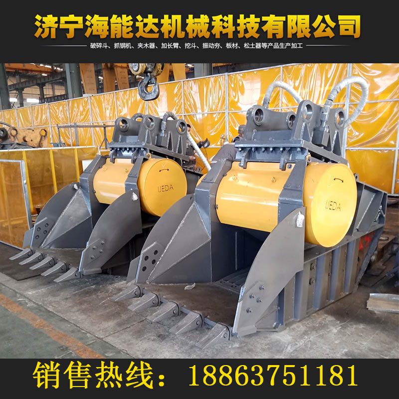 挖掘机碎石机厂家颚式破碎铲斗