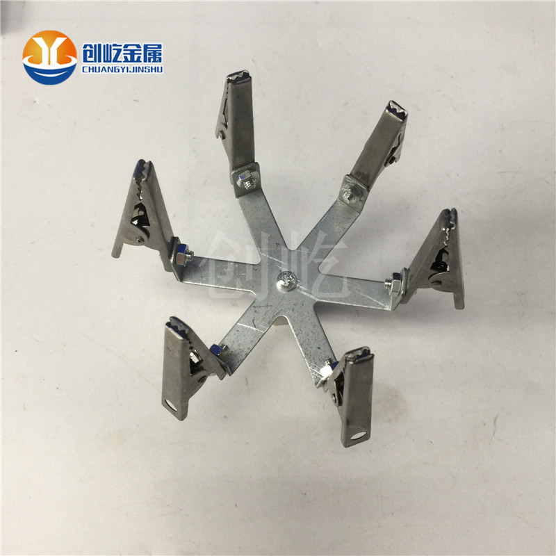 40方管6竖75配55MM夹子 喷油夹具