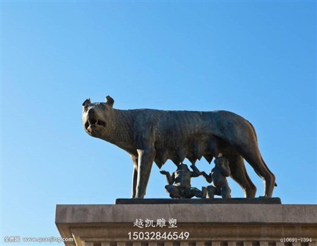 金属结构仿真狼雕塑工艺特点