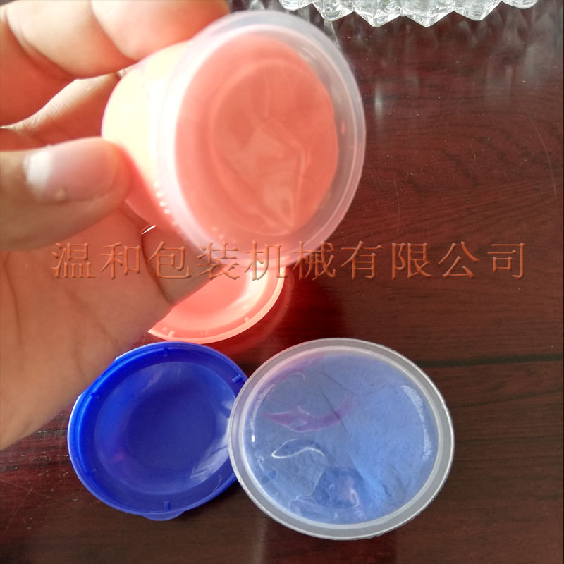 超轻粘土灌装封口盖盖机 自动下料