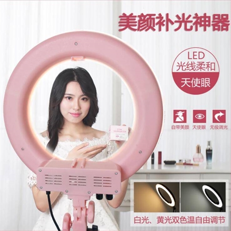 绿季12寸双色摄影环形灯直播补光灯