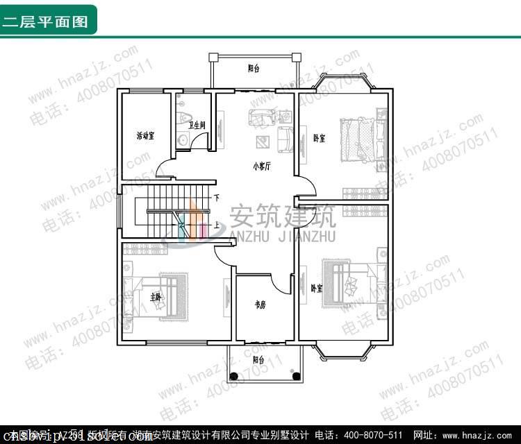 成品新农村别墅一层平面图图片_高清图-湖南安筑建筑