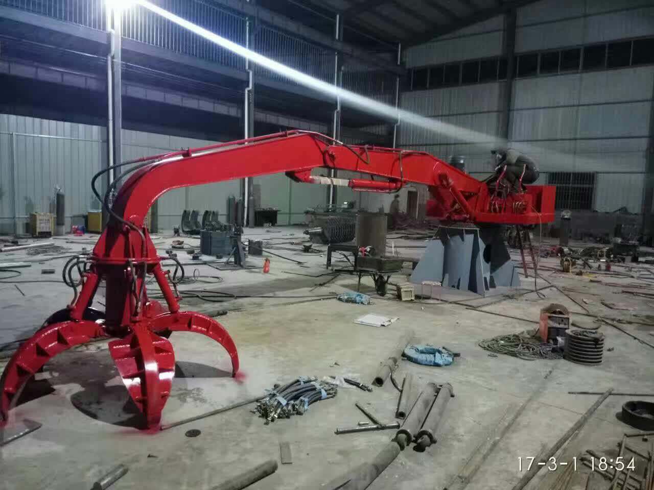 出售液压抓钢机 360度旋转抓木机 小型