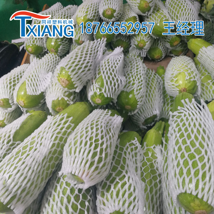 潍坊丝瓜发泡网机冬瓜包装网套网膜机