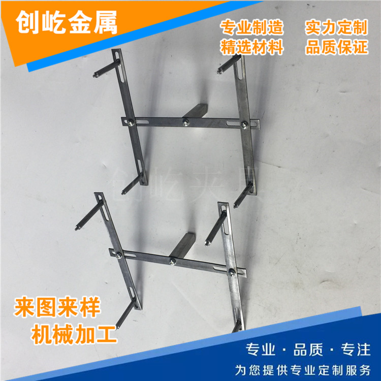 插孔圆棒攻牙加工治具  方孔卡扣固定方管