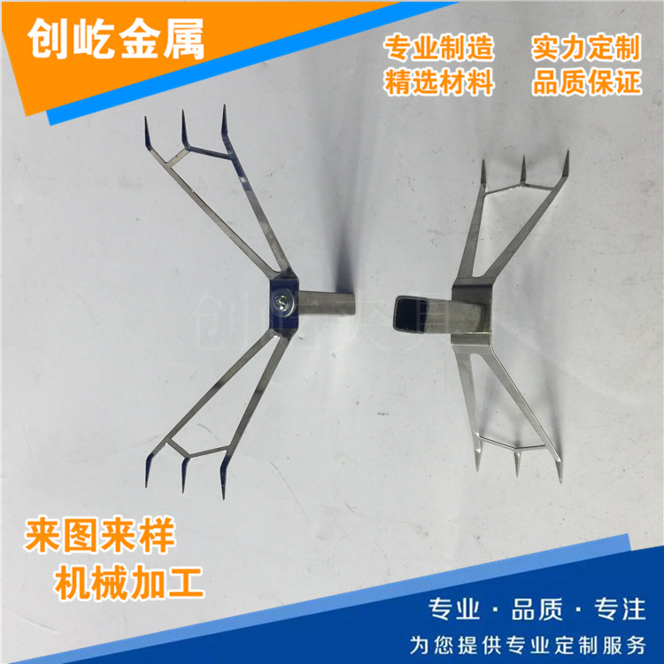 插孔圆棒攻牙加工治具  方孔卡扣固定方管