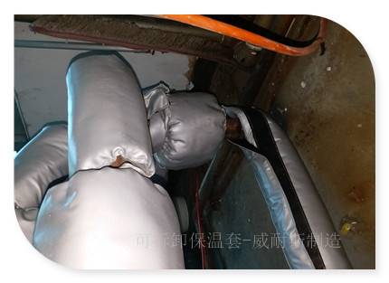 板式换热器可拆卸式保温包蒸汽阀门软保温套
