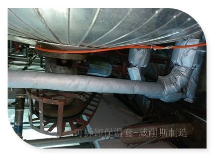 可拆卸式换热站板换保温罩排气管可拆卸式软保温衣