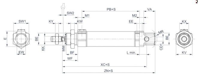 AVENTICS安沃驰0822432303气缸的操作演示