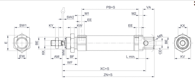 原装AVENTICS安沃驰5226620250迷你气缸
