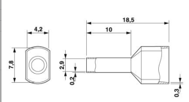 PHOENIX菲尼克斯3200836冷压头安装示意图