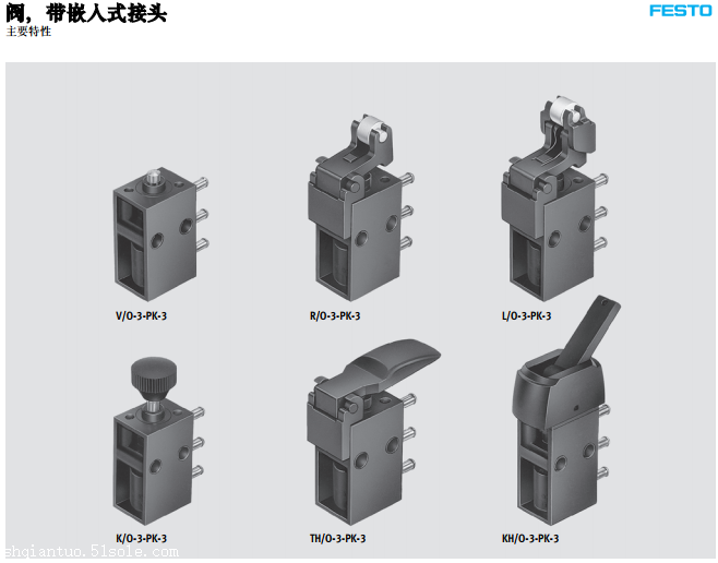 德国FESTO手杆阀TH-3-M5详细资料