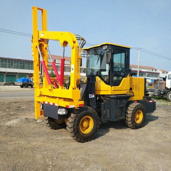 公路波形护栏施工打桩机 液压护栏打桩机