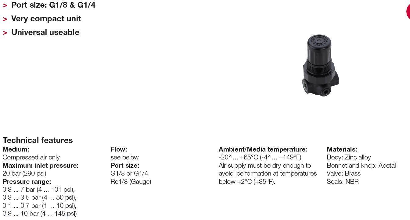 诺冠减压阀安装与使用R07-100-RNKG