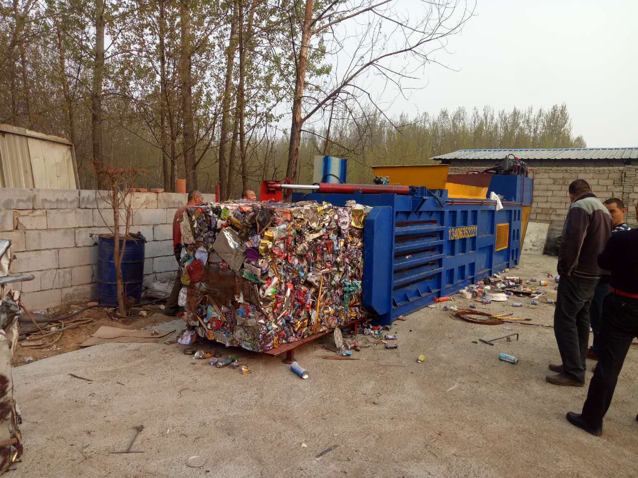 加固型全自动纸片塑料卧式液压打包机