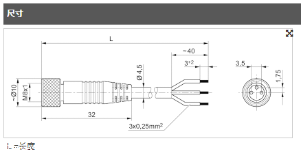 德国AVENTICS非屏蔽式圆形连接器