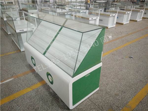 玻璃烟柜图片大全广东潮州烟酒专卖店展示柜密度板烤漆