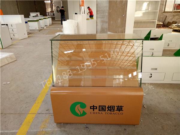 河北保定茶叶展示台烟玻璃柜厂家直供