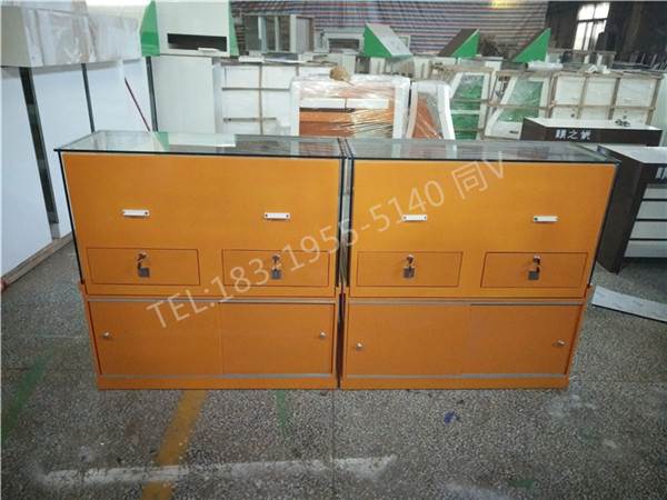 玻璃烟柜图片大全广东潮州烟酒专卖店展示柜密度板烤漆