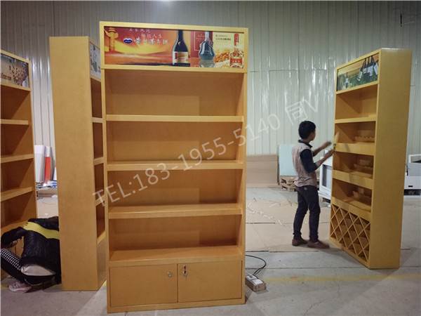 宁夏固原样品酒架烟玻璃柜批发价格