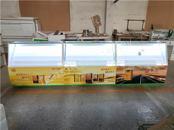 好看小烟柜广东揭阳烟酒专柜亮光烤漆