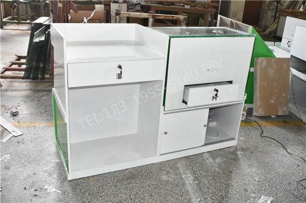 玻璃烟柜图片大全广东潮州烟酒专卖店展示柜密度板烤漆