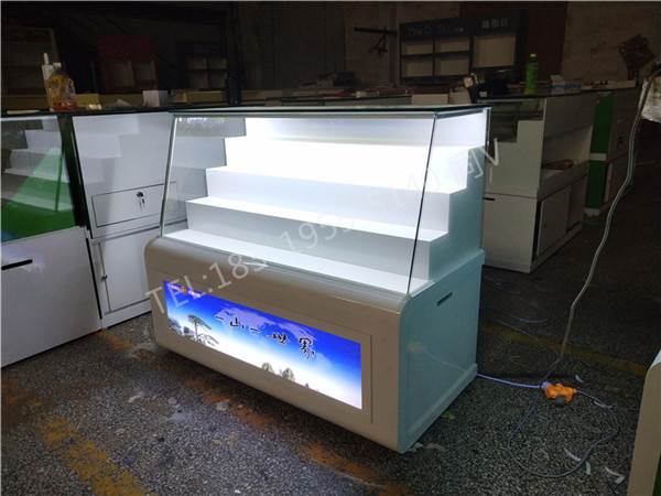 摆烟柜子图片山东日照白酒货架礼品柜设计制作