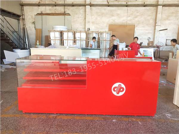 彩漂店柜台天津北辰接待柜供应厂家