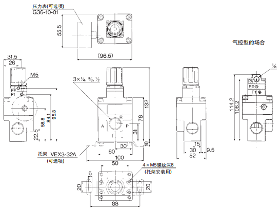 SMC减压阀VEX1133-02特点及功能介绍