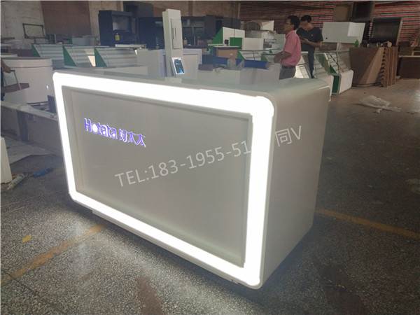 锁展示架易县帅鹰指纹锁方柜装修图片