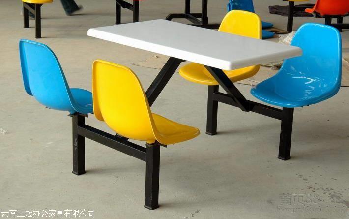 昆明食堂餐桌椅校用餐桌 不锈钢餐桌厂家报价送货安装