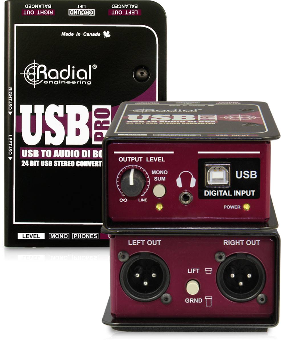 Radial USB-Pro USB Pro 立体声USB电脑DI直插盒批发零售 单通道