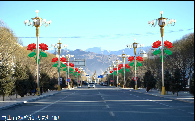 供应led路灯杆造型灯 福气连连灯杆造型装饰灯