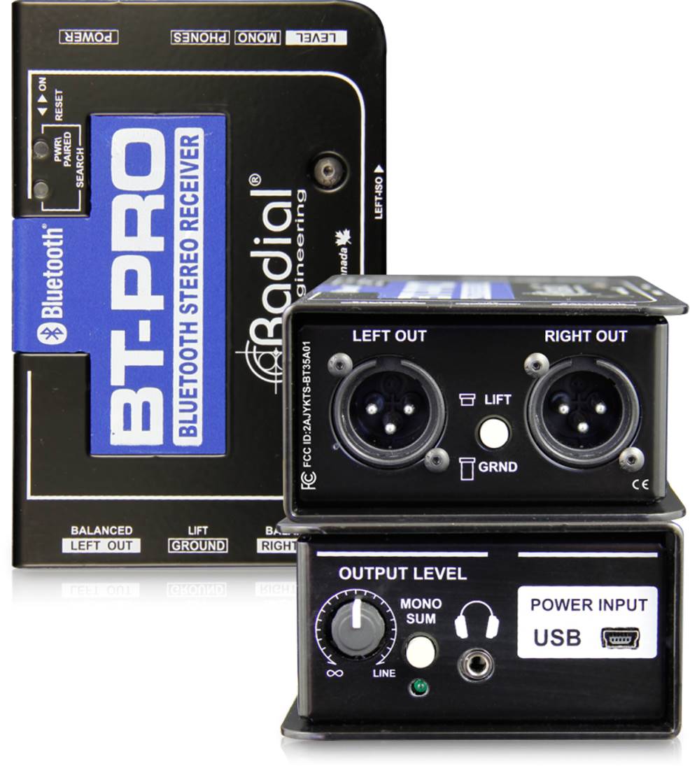 Radial BT-Pro 立体声蓝牙有源DI直插盒批发零售 单通道DI直插盒