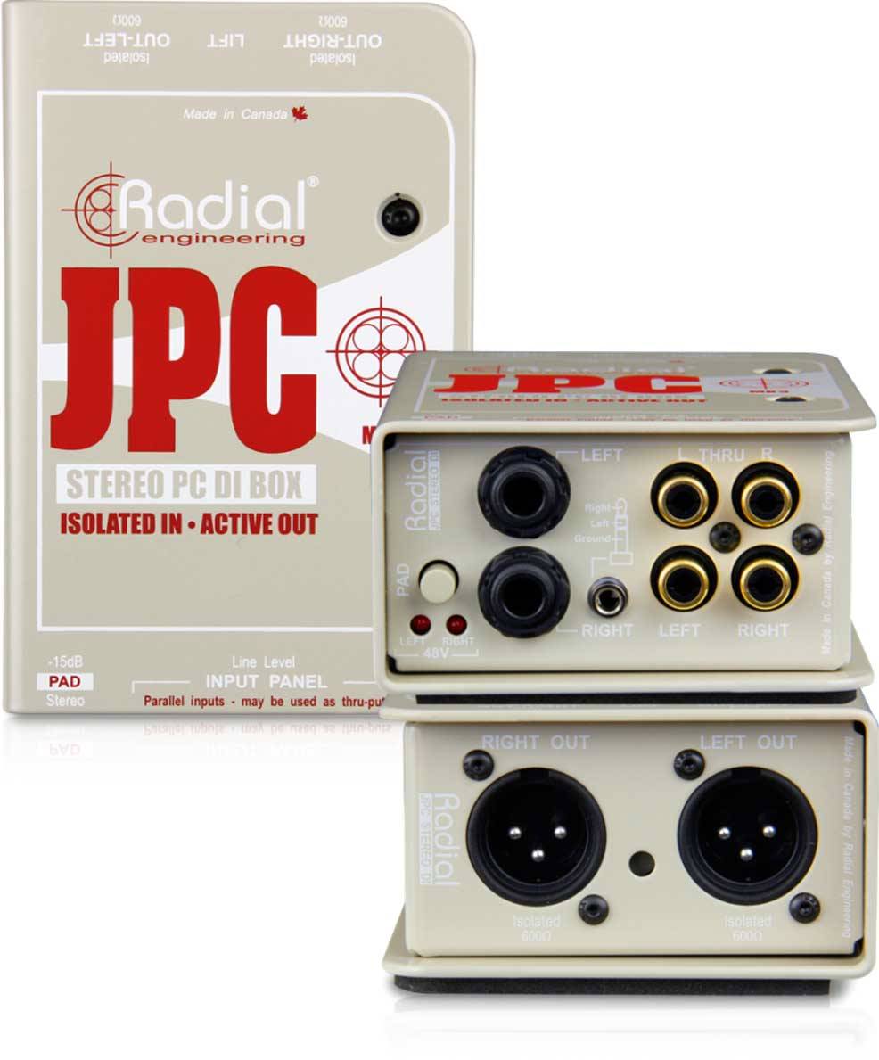 Radial JPC 非平衡输入设备DI直插盒批发零售 DI直插盒 吉他DI盒