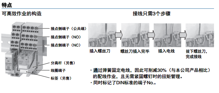 日本欧姆龙OMRON无螺钉插座P2RM-SR安装步骤及注意事项