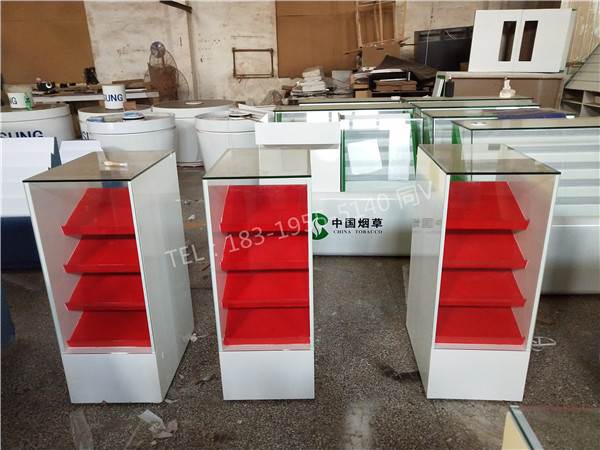 即开玻璃展示柜内蒙古锡林郭勒盟办公桌福彩商场柜台