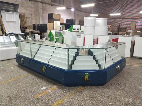 玻璃烟柜图片大全广东潮州烟酒专卖店展示柜密度板烤漆