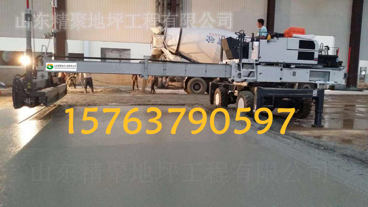 山东精聚大型伸缩臂激光整平机
