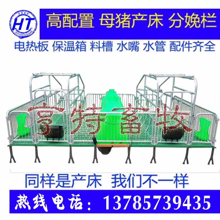 现代化猪舍母猪双体产床复合板 塑料板猪用