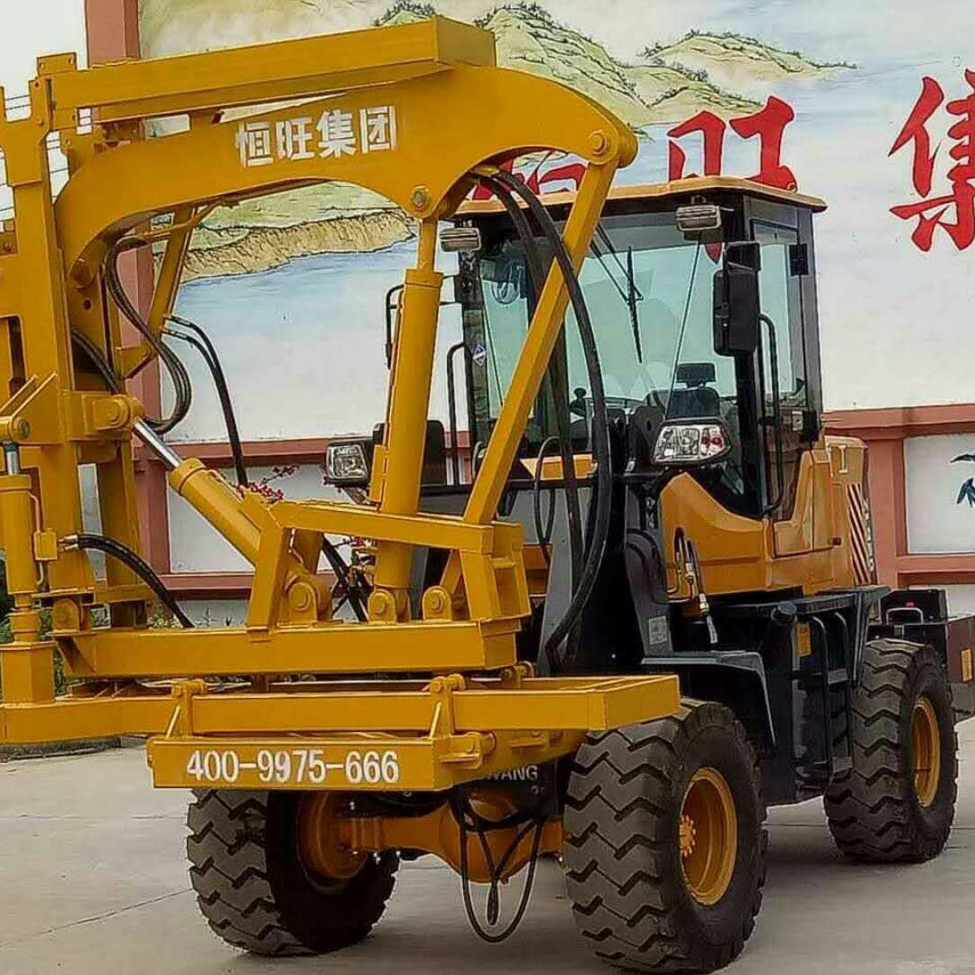 公路护栏打桩机_装载式护栏打桩机|压桩机