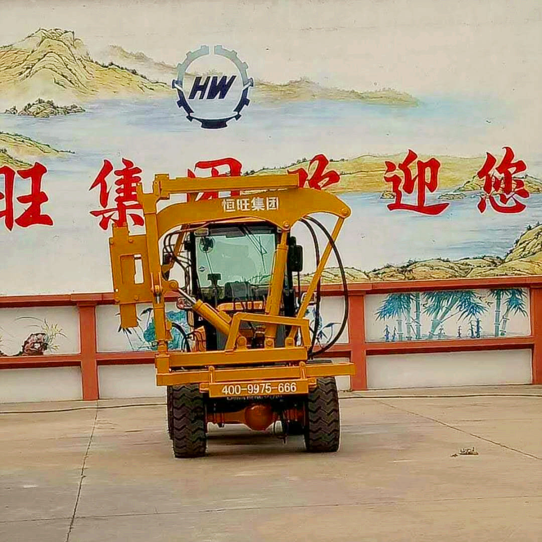 公路护栏打桩机_装载式护栏打桩机|压桩机