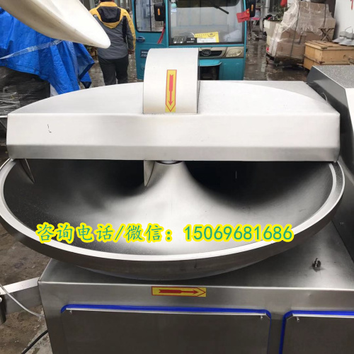 自动出料变频斩拌机，千页豆腐斩拌机