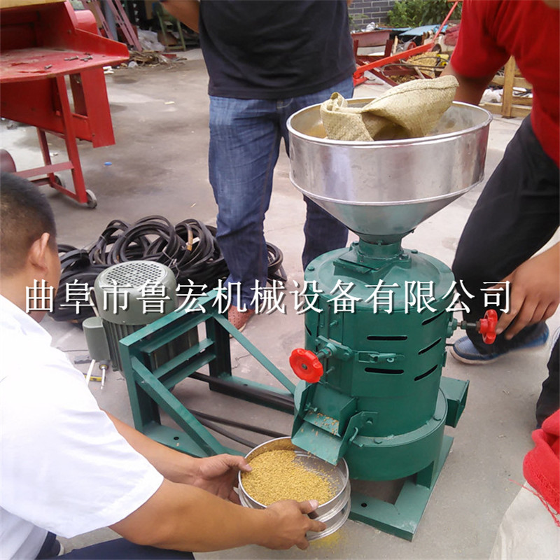 大产量多功能脱皮碾米机 谷子脱皮打米机
